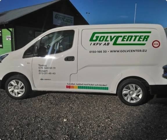 Servicebil från Golvcenter i KFV AB.